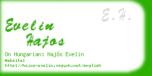 evelin hajos business card